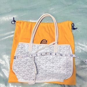 Mini Goyard Reversible tote-white